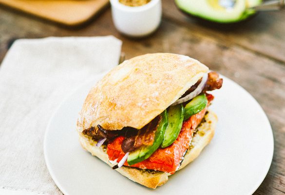 Grilled Salmon Sandwich