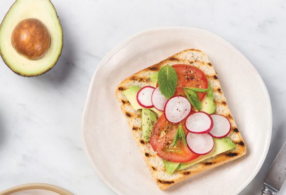 Avocado Toast with Chia Radish and Mint