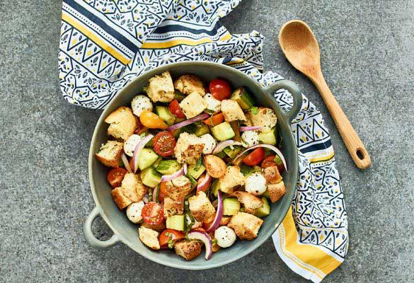 Lemon-Garlic-Panzanella