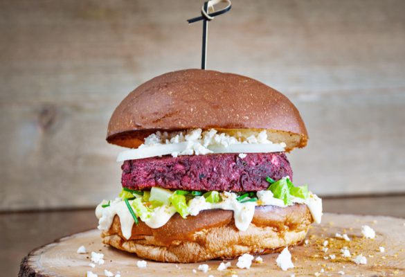 Mediterranean Beet Burger