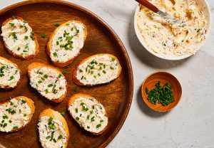 Radish Butter Crostini