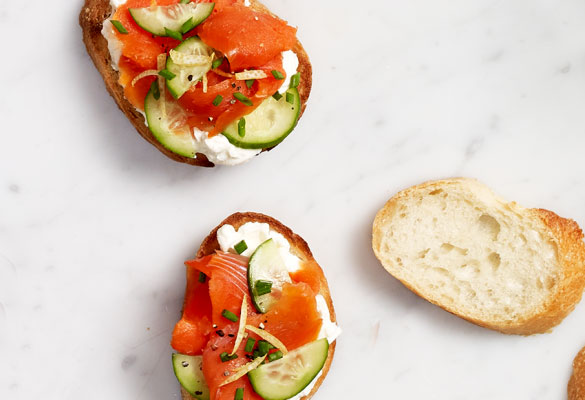 Smoked Salmon Crostini