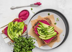 Beetroot & Avocado toast