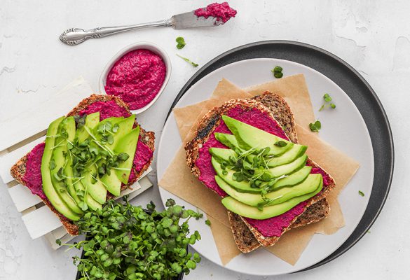 Beetroot & Avocado toast