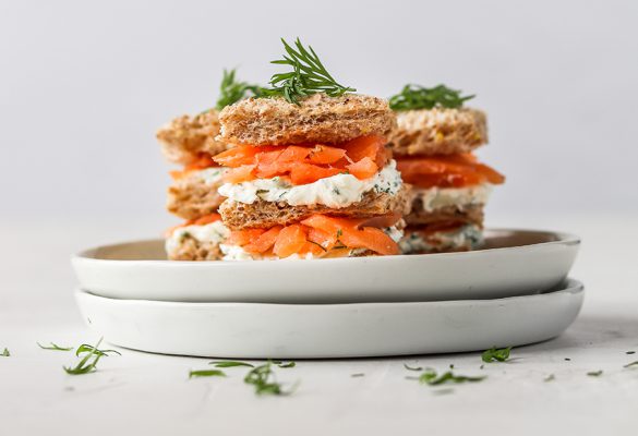 Smoked Salmon & Cream cheese sandwich