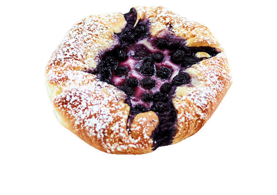 Wild Blueberry & Custard Danish